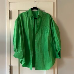 NWT The Frankie Shop Melody shirt Island green XS/S